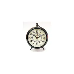 Handmade Antique Wooden Table Clock Roman Numerals Brown