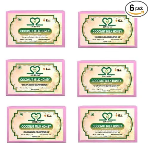 Image of Handmade Coconut Milk & Honey Soap, 125g * pack of 6