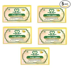 Handmade Fresh & Pure Lemon Soap (5 x 125 g)