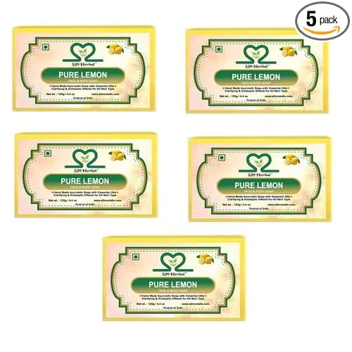Image of Handmade Fresh & Pure Lemon Soap 
