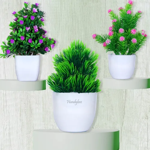 Image of Handybee Artificial Mini Potted Plants Po3 -7inch