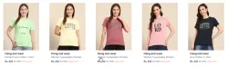 Hang And Wear womens T-shirt starting @ ₹223