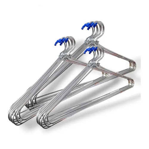 Image of Hanger for Clothes | Pack of 12 | Stainless Steel Metal Hanger