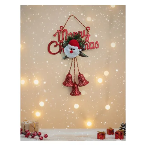 Image of Hanging Bell Décor Christmas Decoration | Items for Home & Office | Festive Hangings, Ornaments | PoPo Toys ® | Red