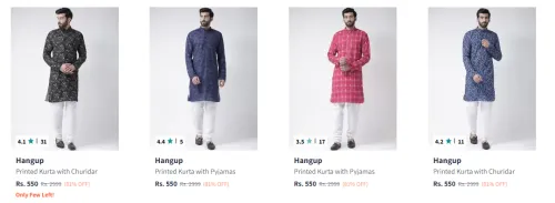 Image of Hangup Men's Kurta Sets at minimum 80% Discount