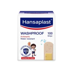 Hansaplast Antiseptic Washproof Bandage for injury & wounds 100 Strips 