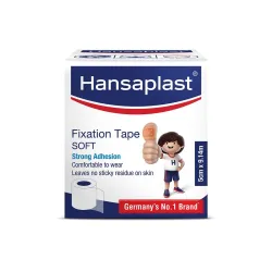 Hansaplast Soft Fixation Tape, 5.00cm x 9.14m