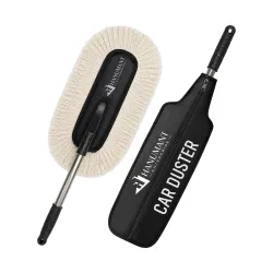 H HANUMANT ENTERPRISE Swift Swipe Car Duster with Paraffin Wax-Treated Cotton Strands | Scratch-Free & Lint-Free Car Cleaning Brush | Long Handle | Reusable Waterless Dust Cleaner for Car, S...