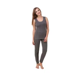 HAP Womens Quilted Thermal Set : Sleeveless Top + Trouser