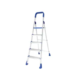 Happer Premium Foldable Aluminium Step Ladder  5 Steps