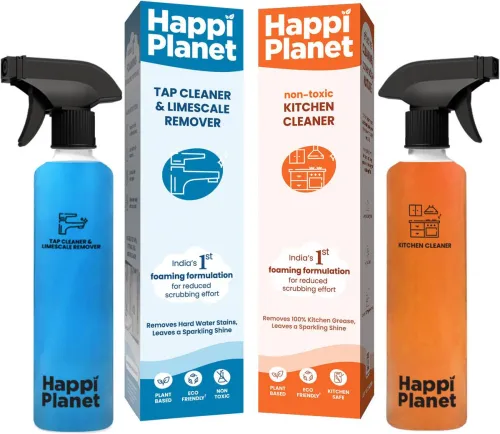 Image of Happi Planet Tap & Kitchen Cleaner Combo (999 ml)