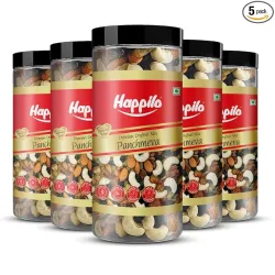 Happilo Panchmewa Mixed Dry Fruits Jar – 405g × 5