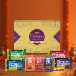 Happilo Premium Celebration Gift Box (7-Inclusion Dry Fruit Sweets)
