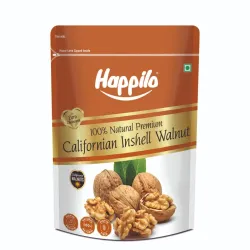 Happilo Premium Inshell Dried Walnut 1 Kg (Pack of 1) | Akhrot Giri | Dry Fruits, Healthy Snacks | Large Size | Walnut with Shell | Rich in Protein, Antioxidants & Source of Omega-3