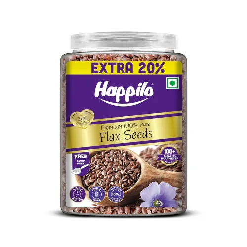 Image of Happilo Premium Raw Authentic Flax Seeds Jar