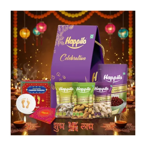 Image of Happilo Premium Shubh Labh Gift Box with 7 Inclusions 