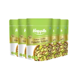 Happilo Premium Unsalted Pistachio Kernels Pack of 5