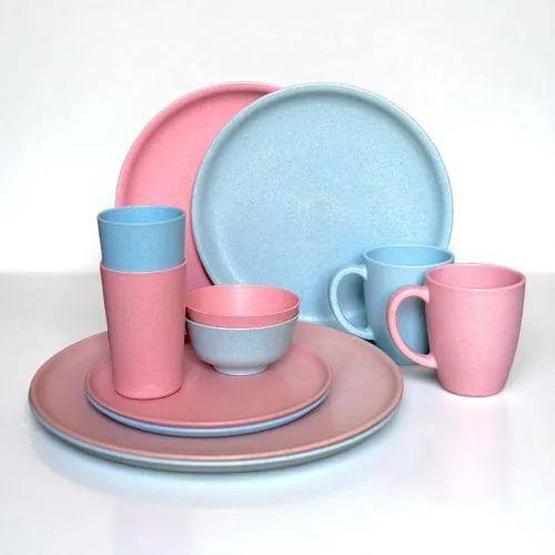 Image of Happy Cove Eco Friendly 12pc Couple Dinner Set