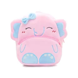 HappyChild Kids Plush Backpack for Boys and Girls, Plush Animal Cartoon Mini Backpack Little kids bags for 2-5 years