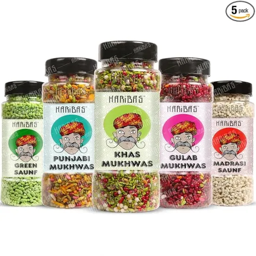 Image of HARIBAS Mukhwas Mouth Freshener PACK OF 5 