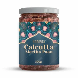 HARIBAS Premium Calcutta Meetha Paan 300gm, Without Supari | Dry Paan Digestive, After-Meal Snack | Sweet Paan Hygienica