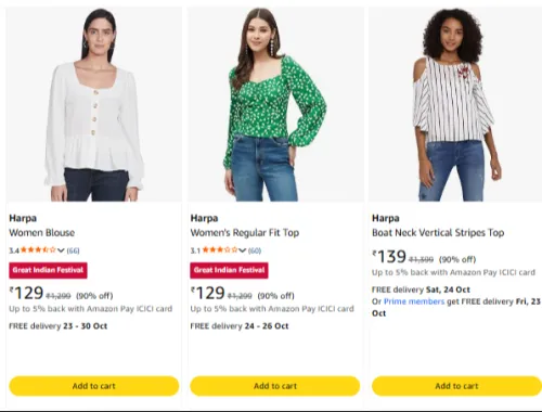 Image of Harpa Women at minimum 80% Discount