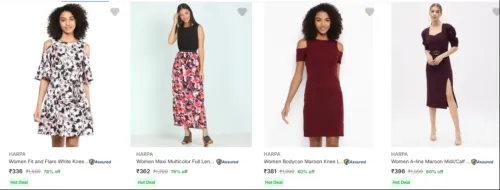 Image of Harpa Women's Dresses upto 80% Discount