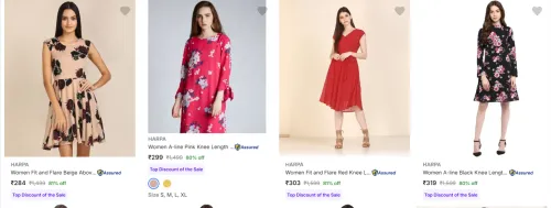 Image of Harpa Women's Dresses upto 81% Discount