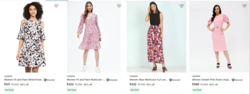 Image of Harpa Womens Dresses upto 82% discount 