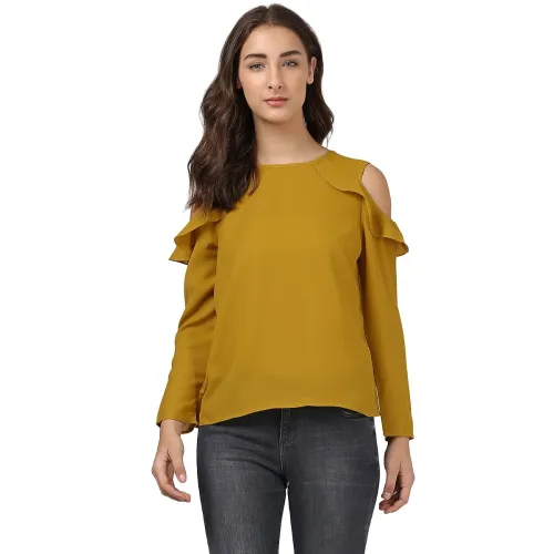 Image of Harpa Women's Solid Regular Fit Top