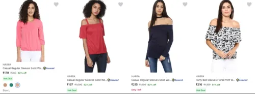 Image of Harpa Women's Tops upto 82% Discount