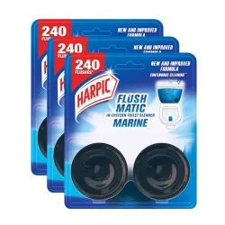 Harpic 100 gm - Marine, Flushmatic In-Cistern Toilet Cleaner Blocks | Suitable for Toilet Bowls (Pack of 3)