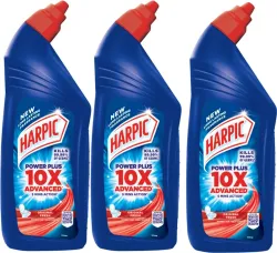 Harpic Power Plus Disinfectant Toilet Cleaner (3 x 1L)