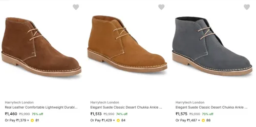 Image of Harrytech London Men’s Shoes upto 75% Discount