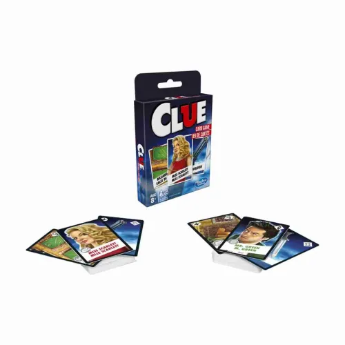 Image of HASBRO GAMING Clue Card Game Strategy Travel Game