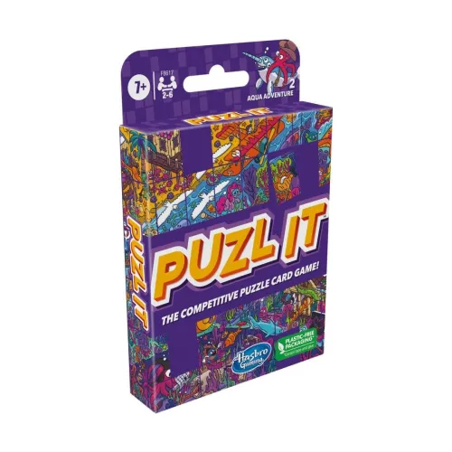 Image of Hasbro Gaming Puzl It: Aqua Adventure Card Game