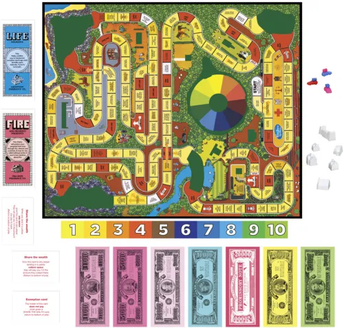 Image of HASBRO GAMING The Game of Life Board Game for Kids Ages 9 and Up Strategy & War Board Game