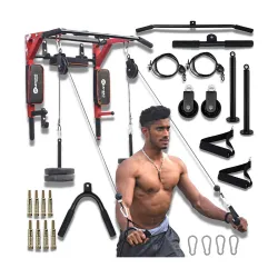 HASHTAG FITNESS 7-in-1 Wall Mount Pull-Up Bar