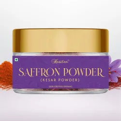 Hasitam SAFFRON Powder 5Gm, Worlds Finest Wonder Spice Saffron (Kesar), Kumkuma Puvva Certified (A++++) Quality Value P