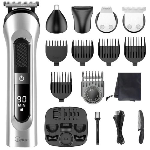 Image of Hatteker 5-in-1 Cordless Beard Trimmer Grooming Kit