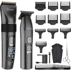 Hatteker Professional Hair Clippers and T-Blade Trimmer for Men
