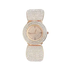 Haute Sauce Womens Embellished Analog Watch – Stainless Steel Strap