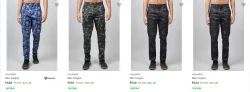 Hauwer Mens Cargos at minimum 74% Discount