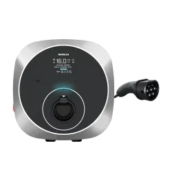Havells 11 kW MotrON GT Smart EV Charger with Display 2m & 5m Output TPU Cable|Wi‑Fi, GSM, LAN, 4G, RFID|Type-2|OCPP 1.6, ARAI, IEC|IP66, IK10 & UV Safe |10+ Electrical Safety Features|2 Yr....
