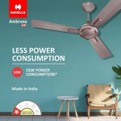 Havells 1200mm Ambrose ES Ceiling Fan Pack of 2
