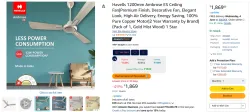 Havells 1200mm Ambrose ES Ceiling Fan