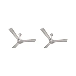 Havells 1200Mm Ep Trendy Energy Saving Ceiling Fan (Brushed Nickel, Pack Of 2), Brown, 1 Star
