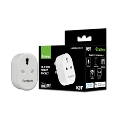 Havells 16 A Wi-Fi Smart Plug (White) with Voice Control & Energy Monitoring — Suitable for Large Appliances like Geysers, Heaters, OFRs, and Air Conditioners (Works with Alexa and Google As...