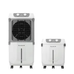 Havells 2-in-1 Convertible 80 L Desert Air Cooler for room| Dual functionality & easy storing| Can be used as side table| 5 Leaf Metal Blade Fan| Powerful Air-Delivery| Bacteria shield honey...