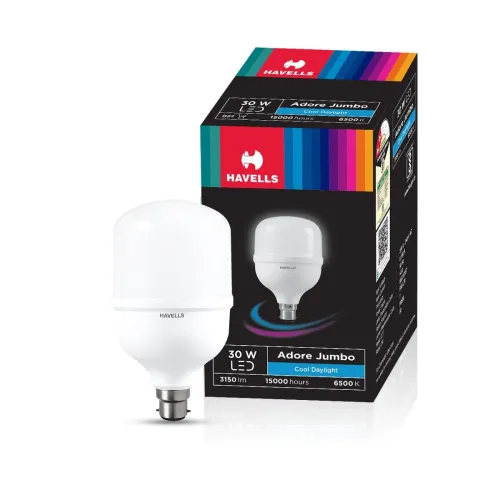 Image of Havells 30W high wattage Bulb 100 Lumens Per Watt Cool Day Light (6500K) b22d